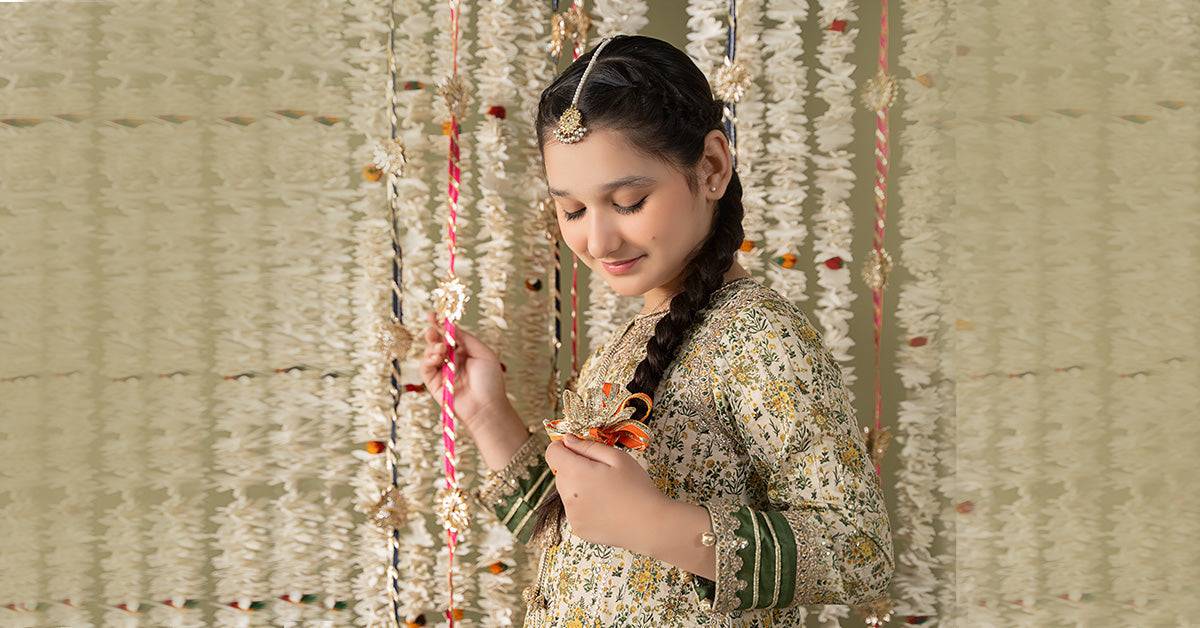 Maria B | 3 Piece Embroidered Lawn Suit | MKD-EF25-27 by Maria Faisal - Registered Vendor of : Maria B - type : Kids Clothes - 100% original wedding dresses