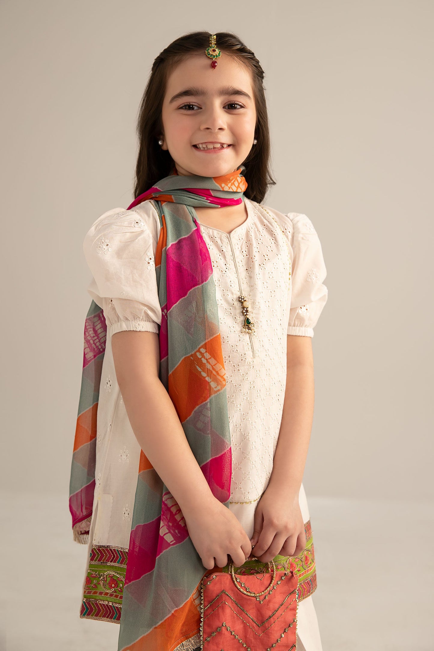 3 Piece Dyed Cambric Suit - Kids Clothes - available at Maria Faisal in UK and USA
