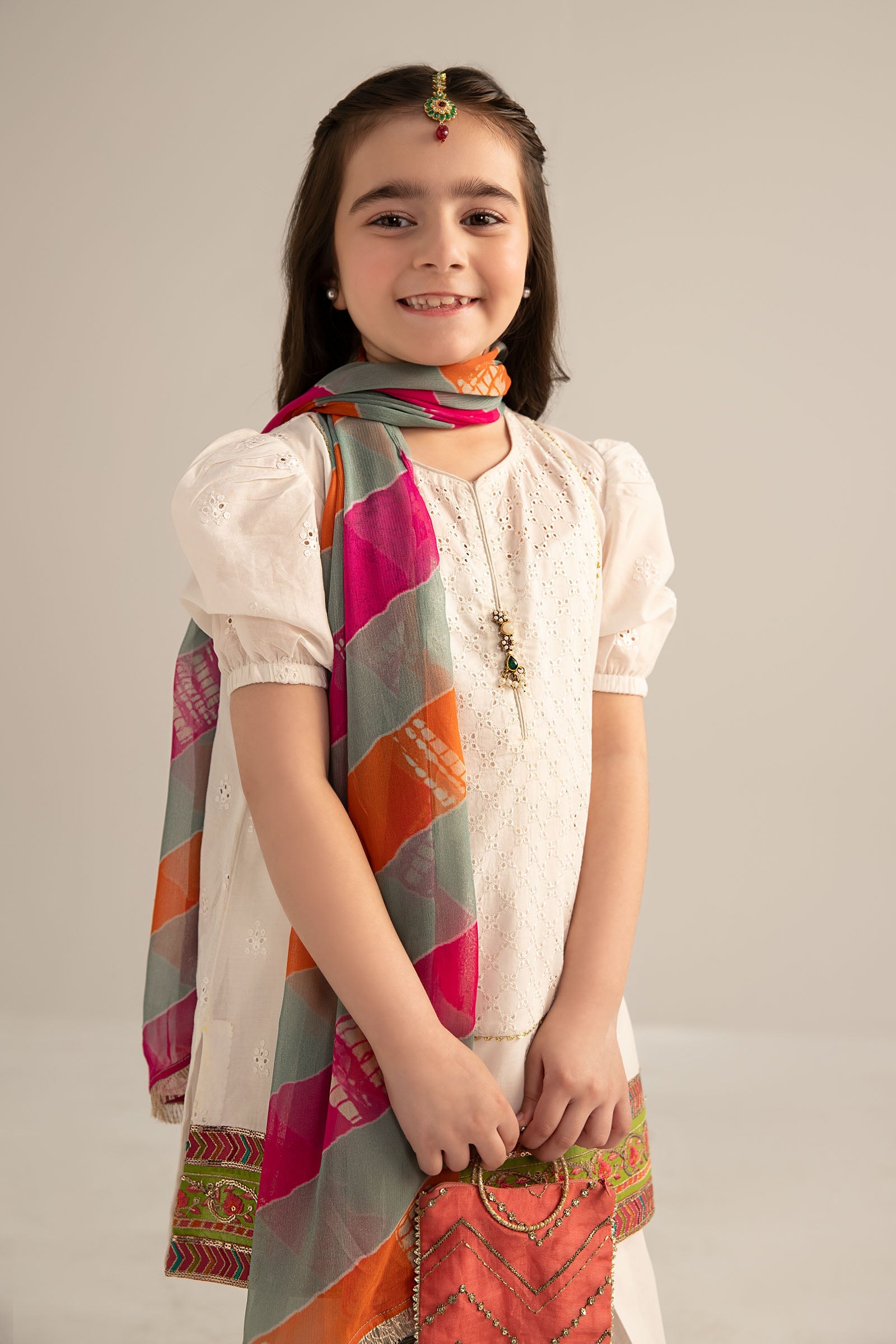 3 Piece Dyed Cambric Suit - Kids Clothes - available at Maria Faisal in UK and USA