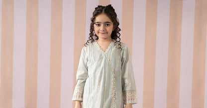 3 Piece Embroidered Lawn Suit - Kids Clothes - available at Maria Faisal in UK and USA