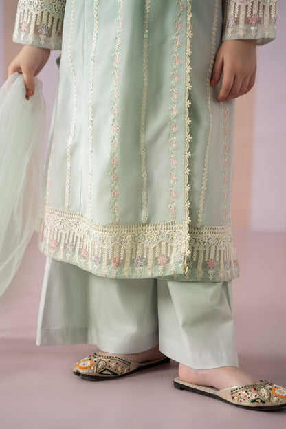 3 Piece Embroidered Lawn Suit - Kids Clothes - available at Maria Faisal in UK and USA