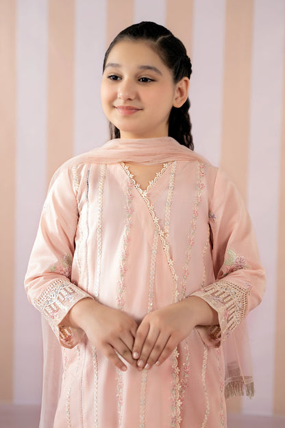 3 Piece Embroidered Lawn Suit - Kids Clothes - available at Maria Faisal in UK and USA