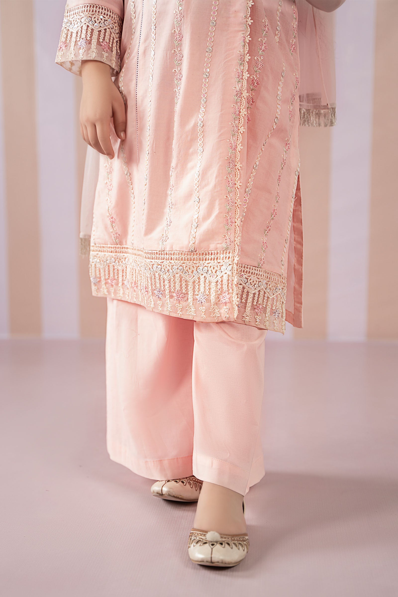 3 Piece Embroidered Lawn Suit - Kids Clothes - available at Maria Faisal in UK and USA