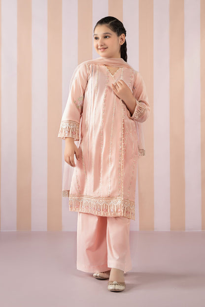3 Piece Embroidered Lawn Suit - Kids Clothes - available at Maria Faisal in UK and USA