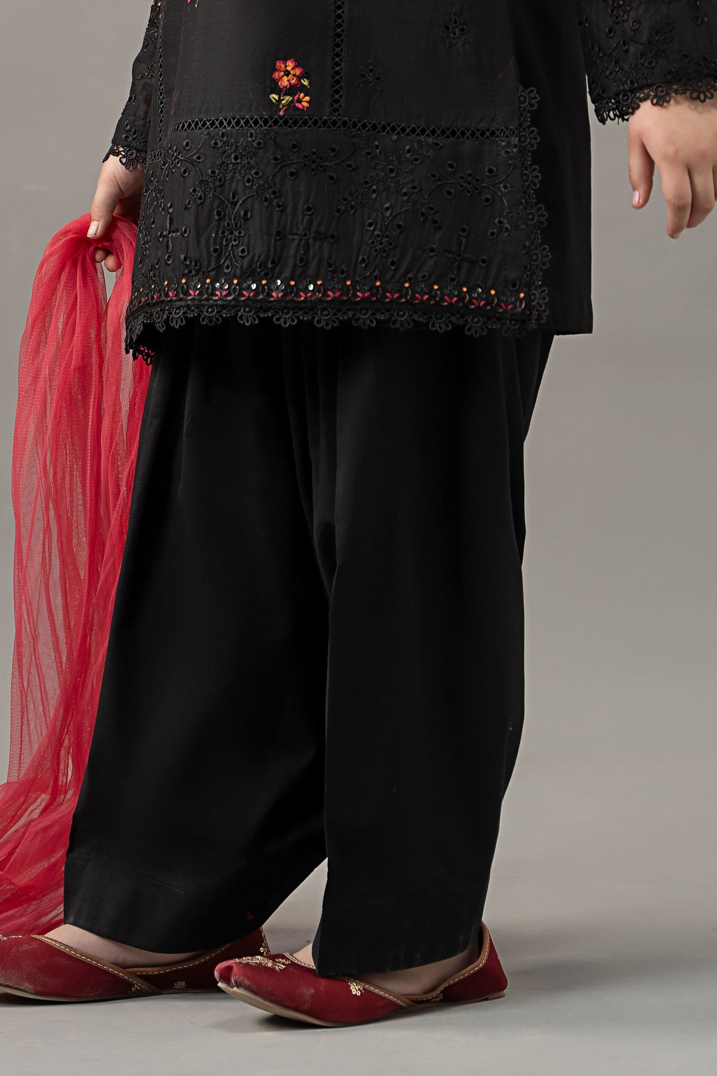 3 Piece Embroidered Lawn Suit - Kids Clothes - available at Maria Faisal in UK and USA