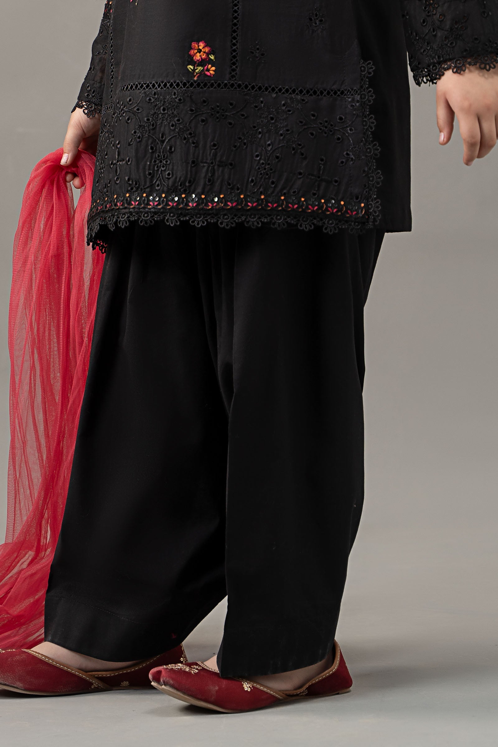 3 Piece Embroidered Lawn Suit - Kids Clothes - available at Maria Faisal in UK and USA