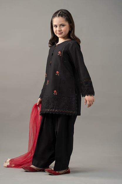 3 Piece Embroidered Lawn Suit - Kids Clothes - available at Maria Faisal in UK and USA