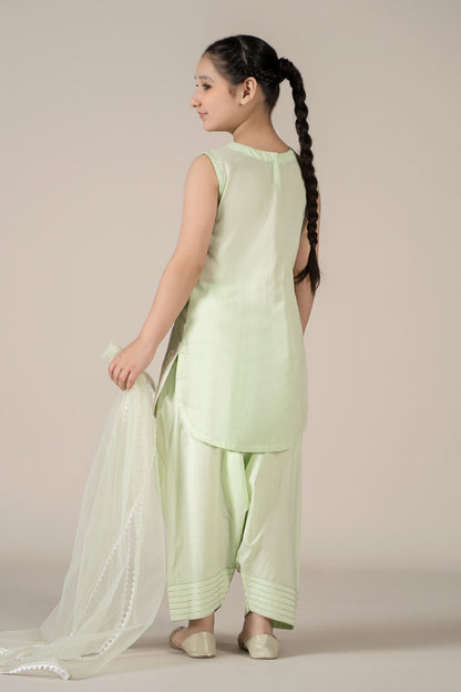 3 Piece Embroidered Lawn Suit - Kids Clothes - available at Maria Faisal in UK and USA