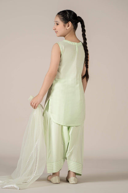 Maria B | 3 Piece Embroidered Lawn Suit | MKD-EF25-60 by Maria Faisal - Registered Vendor of : Maria B - type : Kids Clothes - 100% original wedding dresses