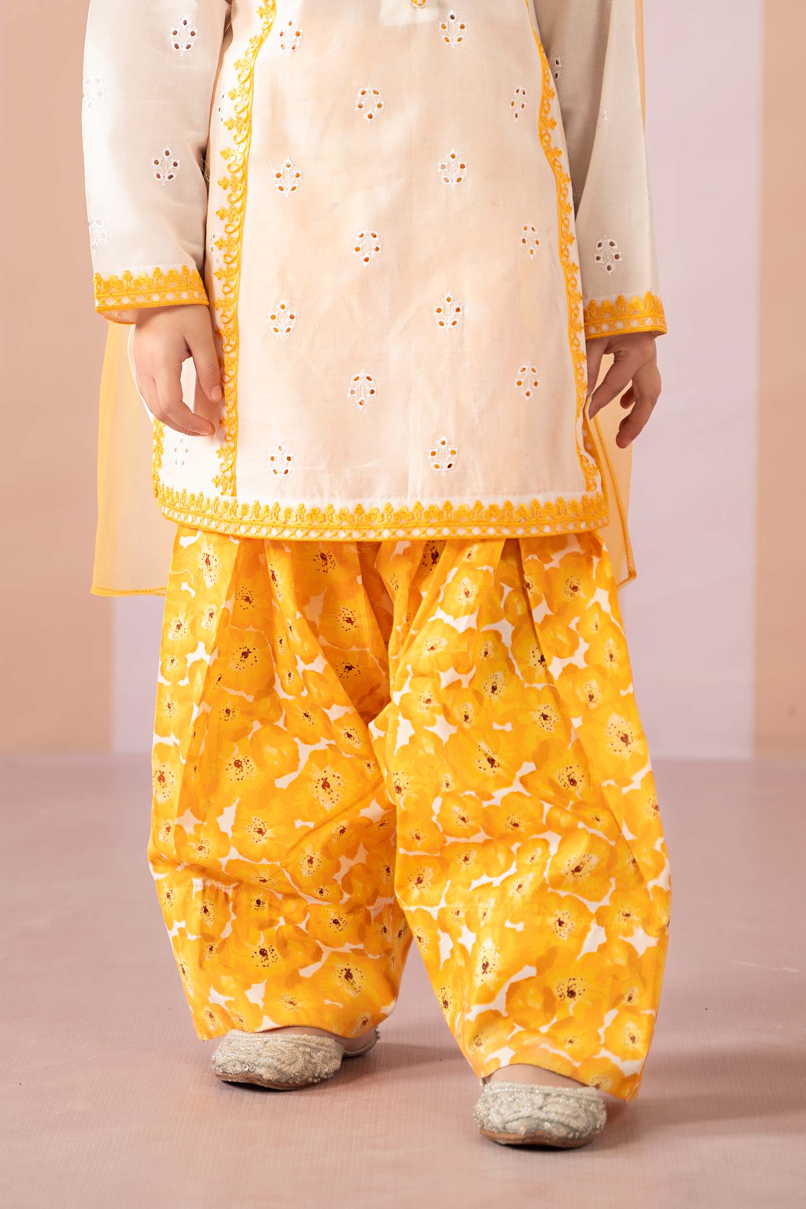 Maria B | 3 Piece Embroidered Lawn Suit | MKD-EF25-66 by Maria Faisal - Registered Vendor of : Maria B - type : Kids Clothes - 100% original wedding dresses