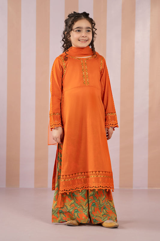 3 Piece Printed Lawn Suit - Kids Clothes - available at Maria Faisal in UK and USA