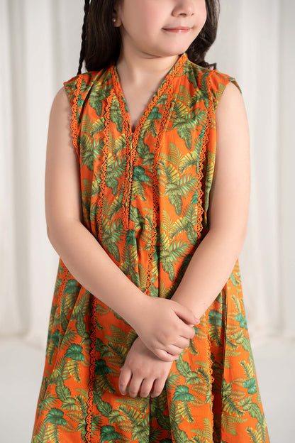 Maria B | 2 Piece Printed Lawn Suit | MKD-EF25-68 by Maria Faisal - Registered Vendor of : Maria B - type : Kids Clothes - 100% original wedding dresses