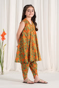 Maria B | 2 Piece Printed Lawn Suit | MKD-EF25-68 by Maria Faisal - Registered Vendor of : Maria B - type : Kids Clothes - 100% original wedding dresses