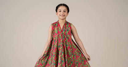 Maria B | 2 Piece Printed Lawn Suit | MKD-EF25-68 by Maria Faisal - Registered Vendor of : Maria B - type : Kids Clothes - 100% original wedding dresses