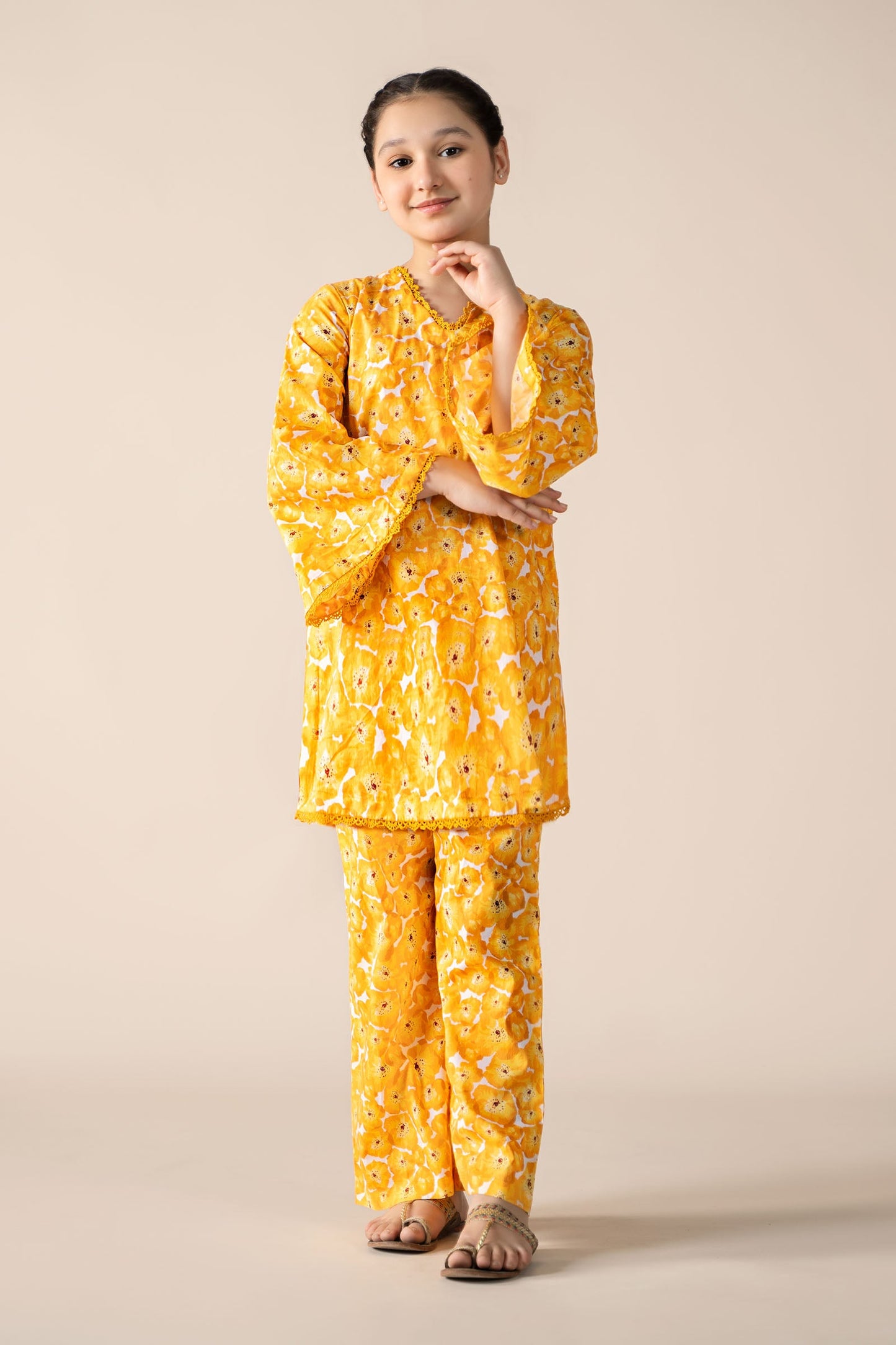 2 Piece Printed Lawn Suit - Kids Clothes - available at Maria Faisal in UK and USA