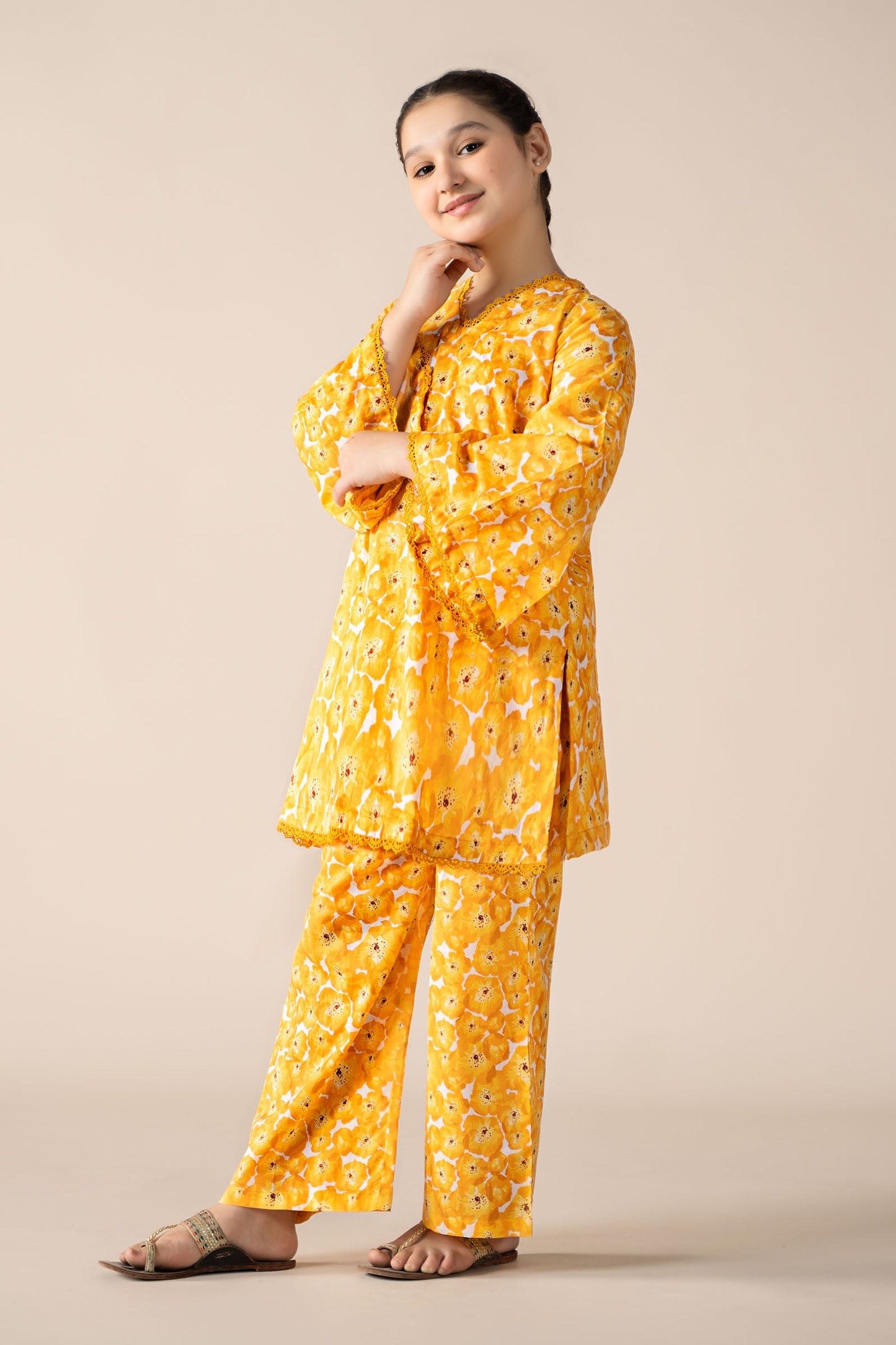 2 Piece Printed Lawn Suit - Kids Clothes - available at Maria Faisal in UK and USA