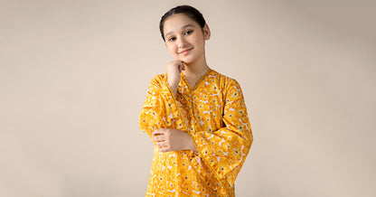 2 Piece Printed Lawn Suit - Kids Clothes - available at Maria Faisal in UK and USA