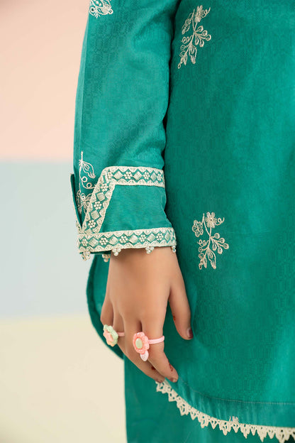 2 Piece Embroidered Dobby Lawn Suit - Kids Clothing - available at Maria Faisal in UK and USA.