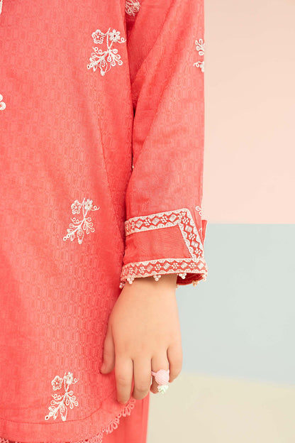 2 Piece Embroidered Dobby Lawn Suit - Kids Clothing - available at Maria Faisal in UK and USA.