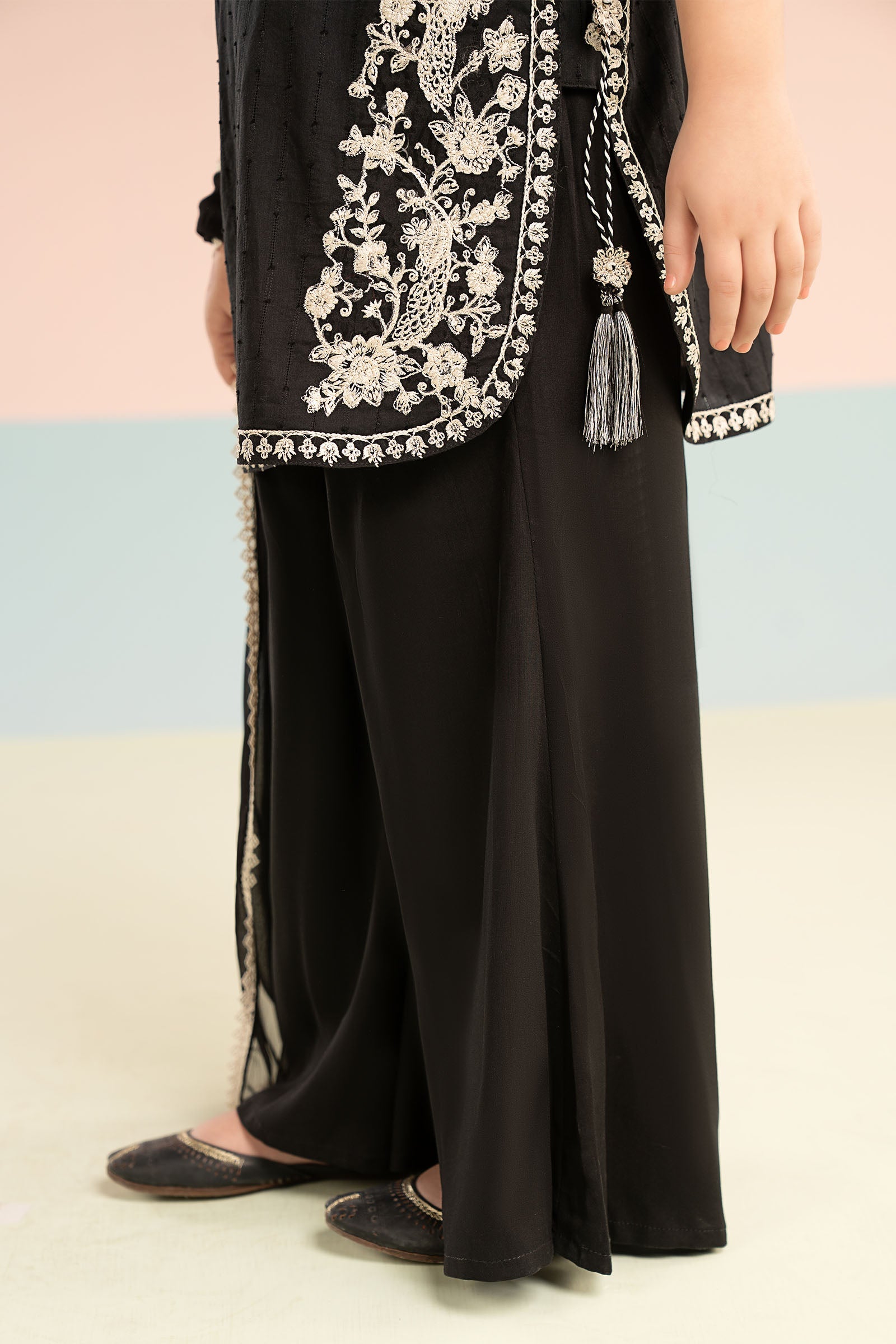 3 Piece Embroidered Brochia Jacquard Suit - Kids Clothing - available at Maria Faisal in UK and USA.