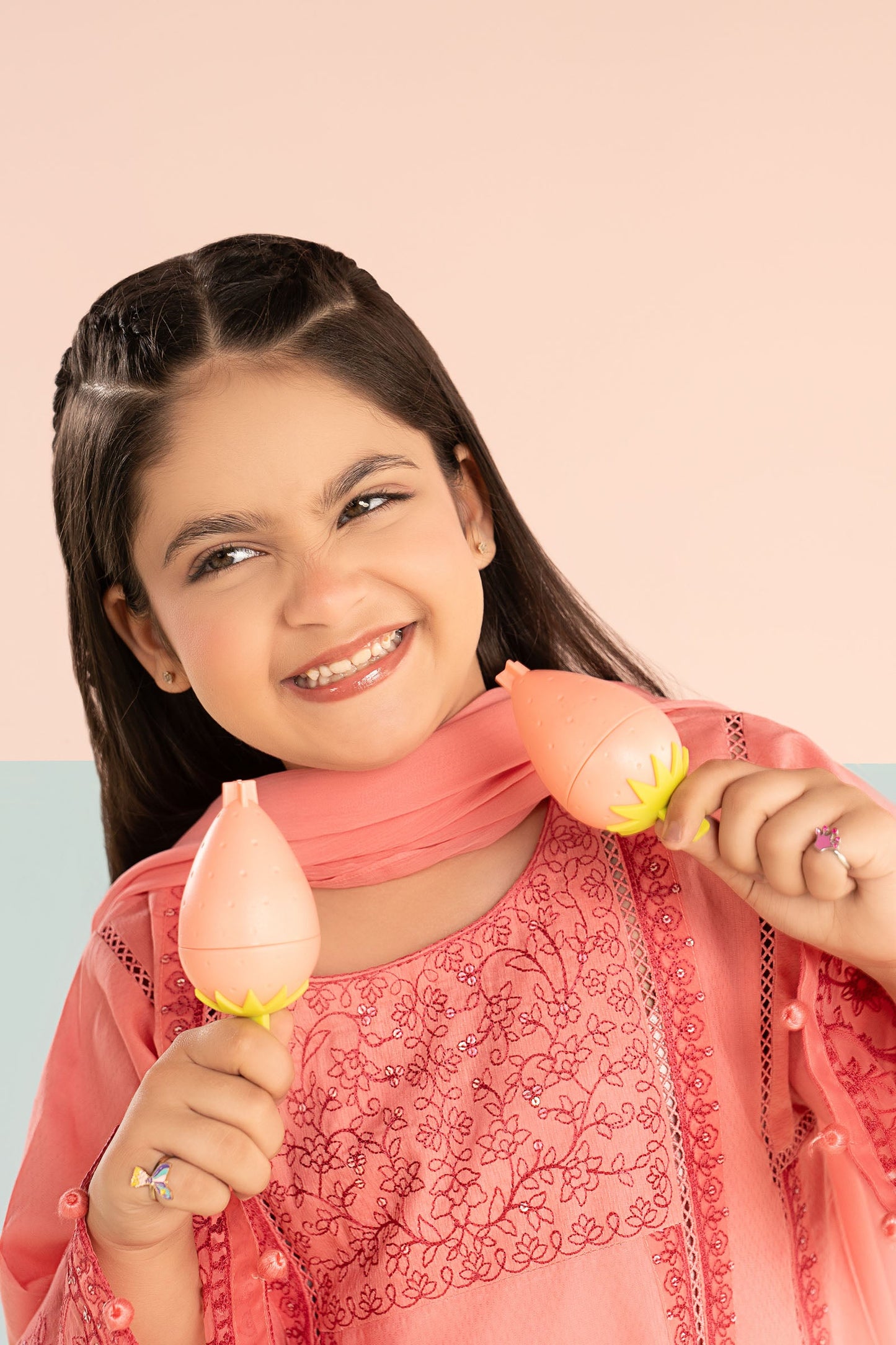 3 Piece Embroidered Dobby Lawn Suit - Kids Clothing - available at Maria Faisal in UK and USA.