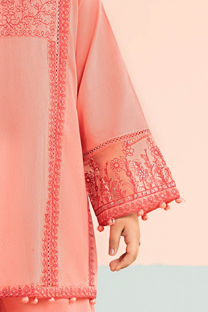 3 Piece Embroidered Dobby Lawn Suit - Kids Clothing - available at Maria Faisal in UK and USA.