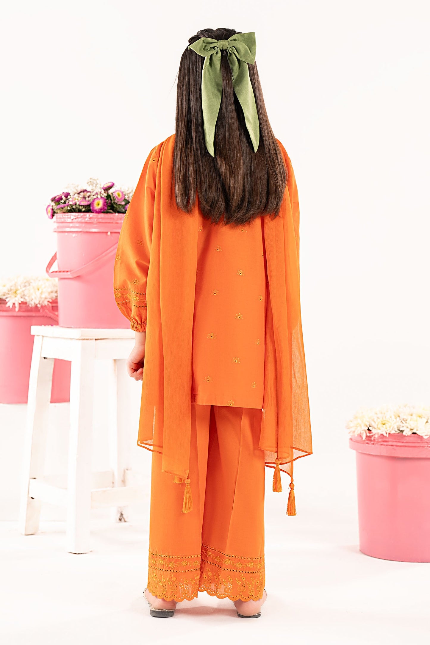 3 Piece Embroidered Lawn Suit - by Maria Faisal - Registered Vendor of : Maria B Kids - 100% Original Designer Dress