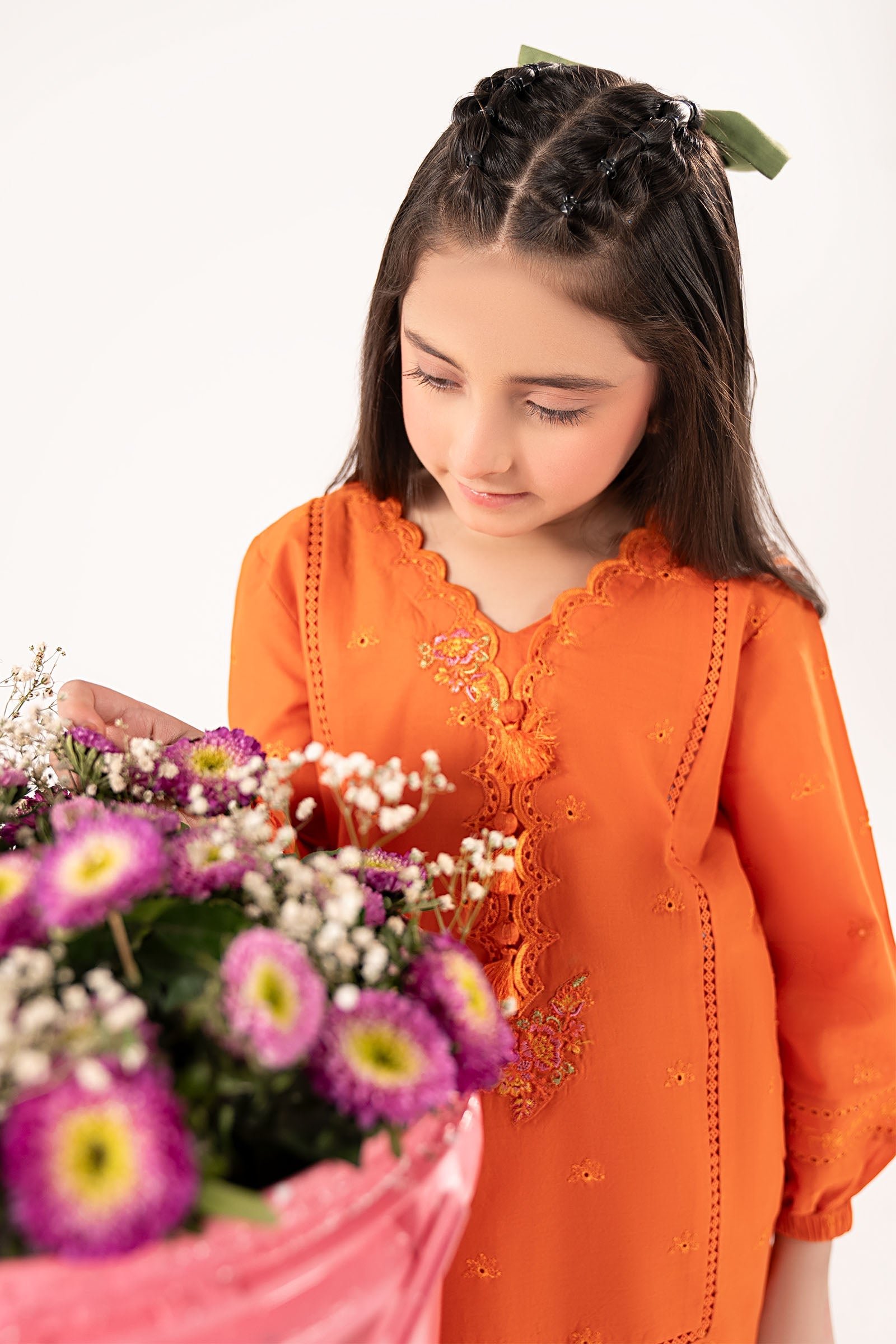 3 Piece Embroidered Lawn Suit - by Maria Faisal - Registered Vendor of : Maria B Kids - 100% Original Designer Dress