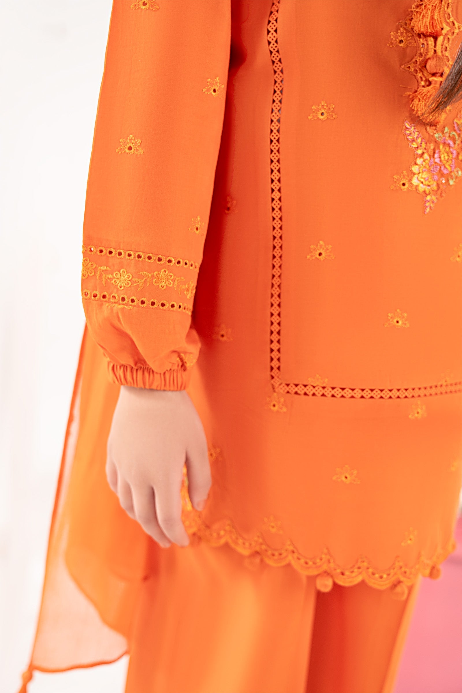 3 Piece Embroidered Lawn Suit - by Maria Faisal - Registered Vendor of : Maria B Kids - 100% Original Designer Dress