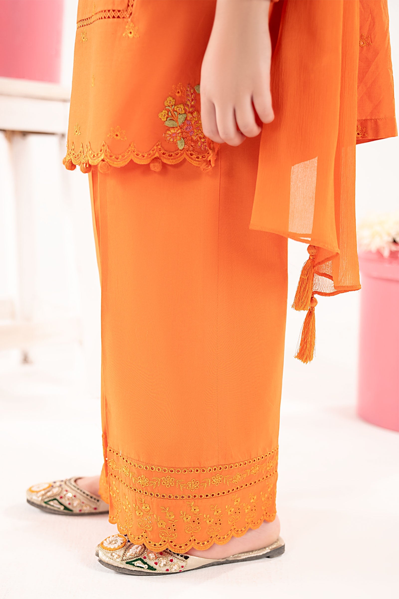 3 Piece Embroidered Lawn Suit - by Maria Faisal - Registered Vendor of : Maria B Kids - 100% Original Designer Dress