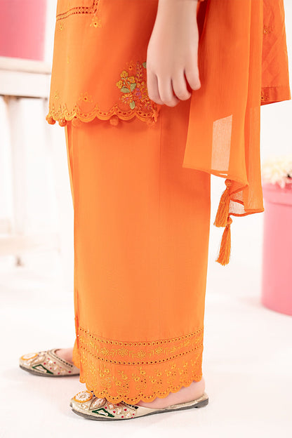 3 Piece Embroidered Lawn Suit - by Maria Faisal - Registered Vendor of : Maria B Kids - 100% Original Designer Dress