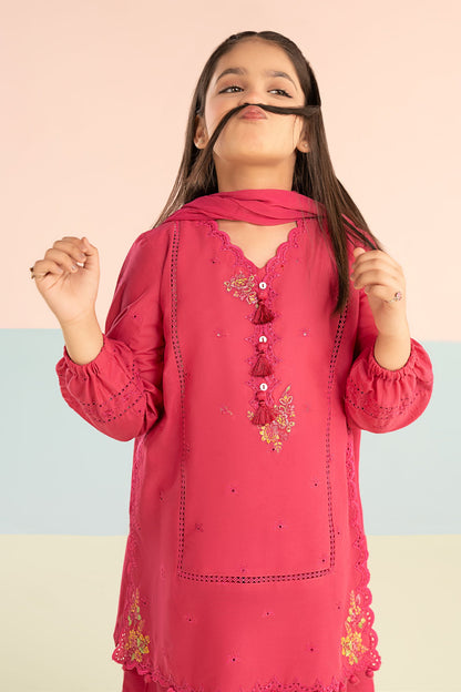 3 Piece Embroidered Lawn Suit - Kids Clothing - available at Maria Faisal in UK and USA.