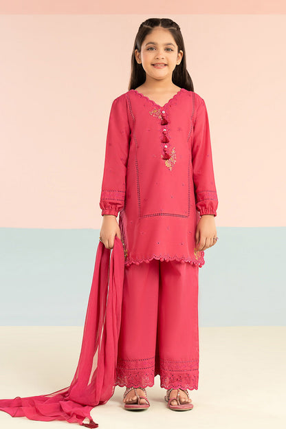 3 Piece Embroidered Lawn Suit - Kids Clothing - available at Maria Faisal in UK and USA.