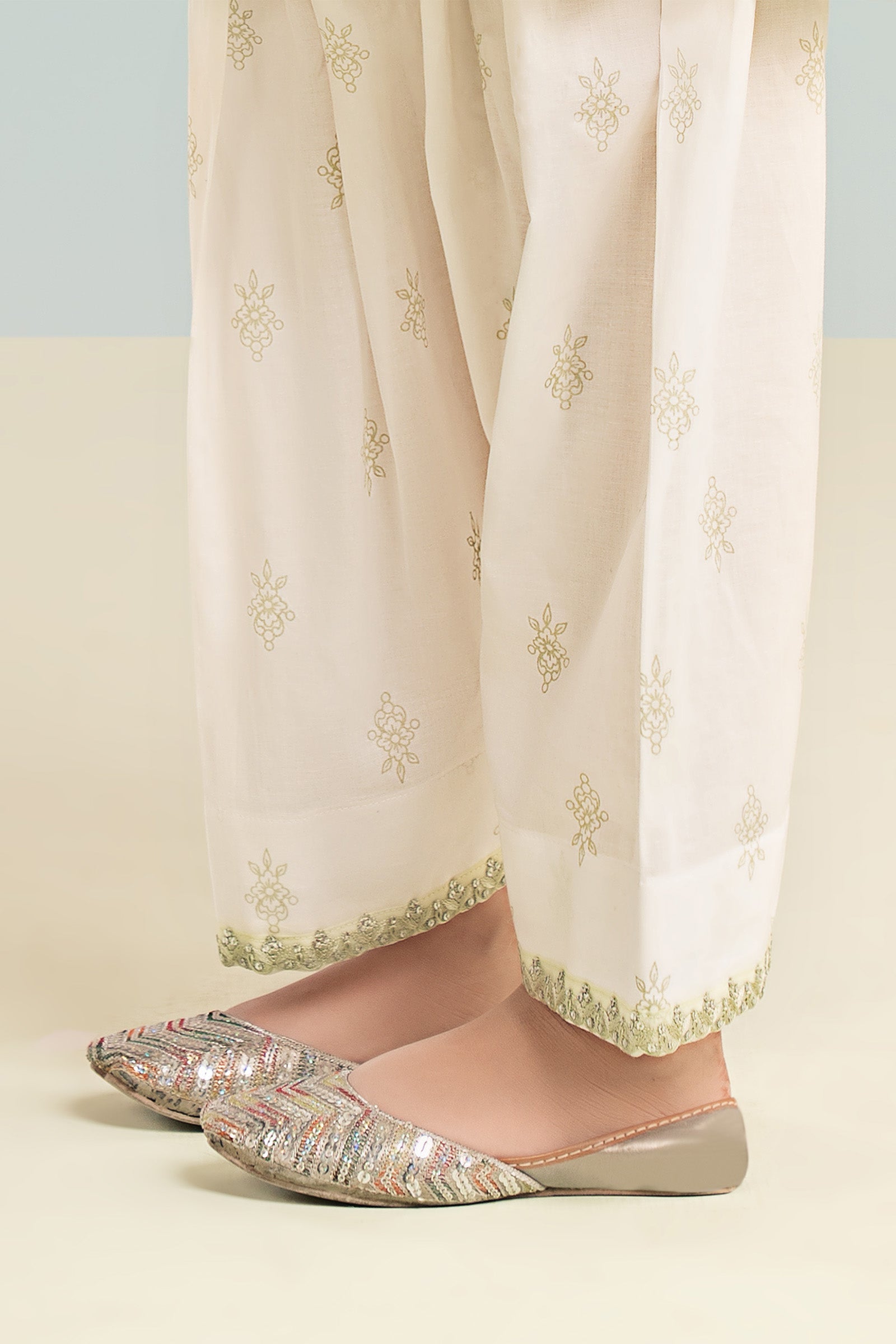 3 Piece Embroidered Striped Lurex Yarn Dyed Suit - Kids Clothing - available at Maria Faisal in UK and USA.