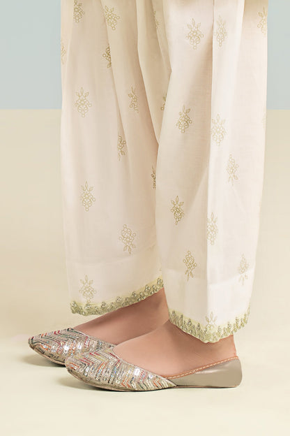 3 Piece Embroidered Striped Lurex Yarn Dyed Suit - Kids Clothing - available at Maria Faisal in UK and USA.