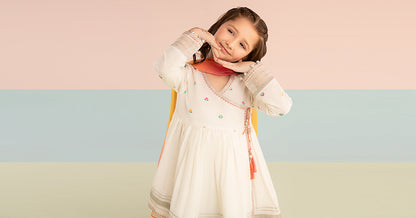 3 Piece Embroidered Lawn Suit - Kids Clothing - available at Maria Faisal in UK and USA.