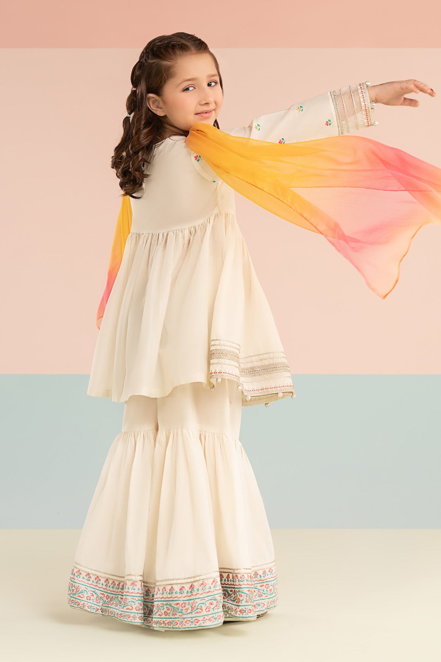 3 Piece Embroidered Lawn Suit - Kids Clothing - available at Maria Faisal in UK and USA.