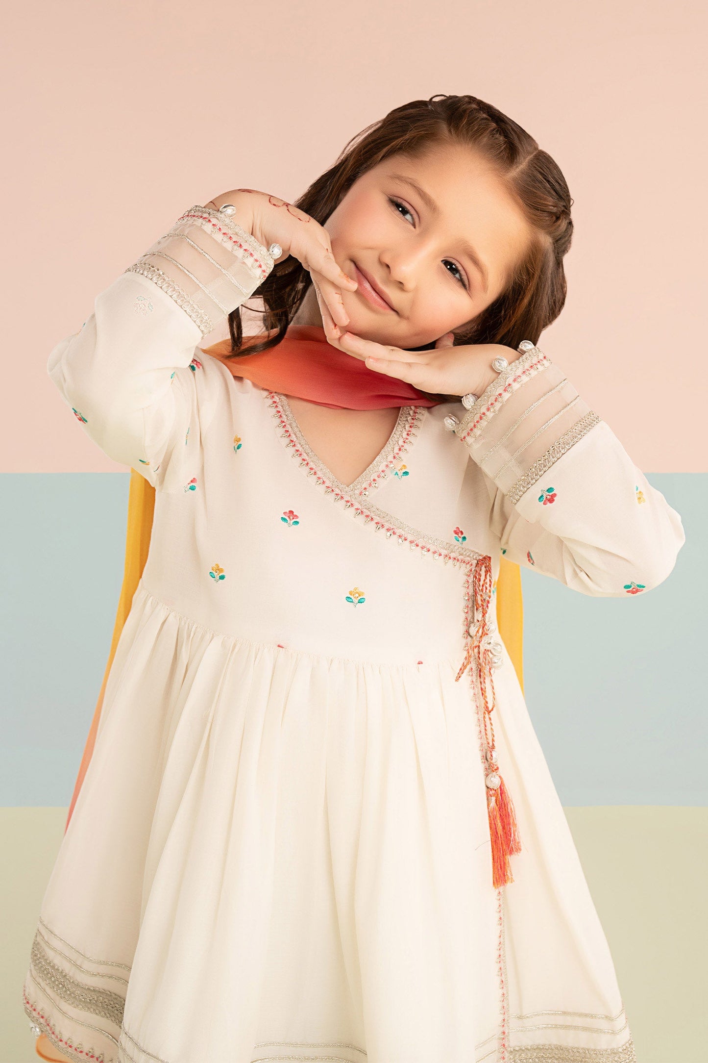 3 Piece Embroidered Lawn Suit - Kids Clothing - available at Maria Faisal in UK and USA.