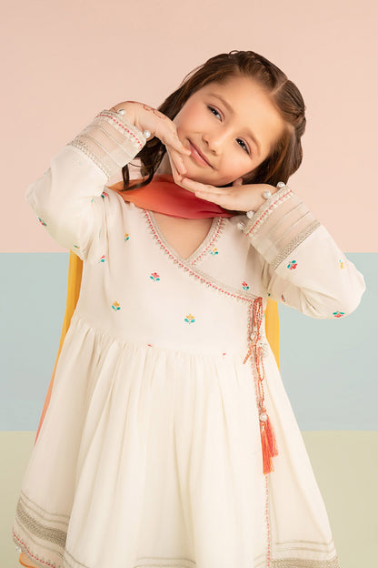 3 Piece Embroidered Lawn Suit - Kids Clothing - available at Maria Faisal in UK and USA.