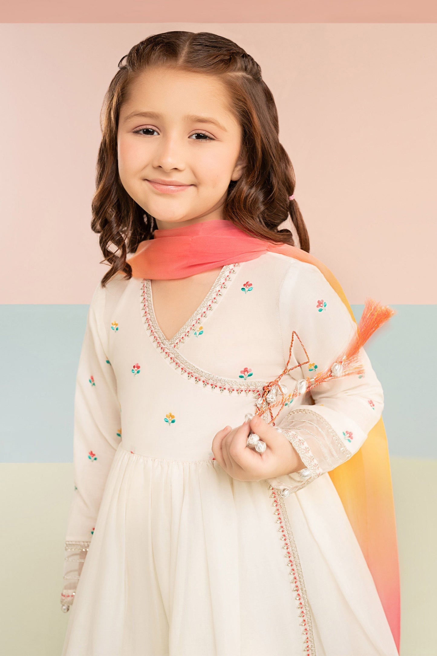 3 Piece Embroidered Lawn Suit - Kids Clothing - available at Maria Faisal in UK and USA.