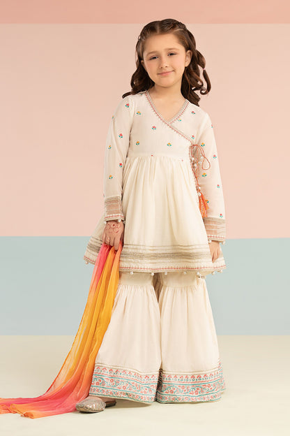 3 Piece Embroidered Lawn Suit - Kids Clothing - available at Maria Faisal in UK and USA.