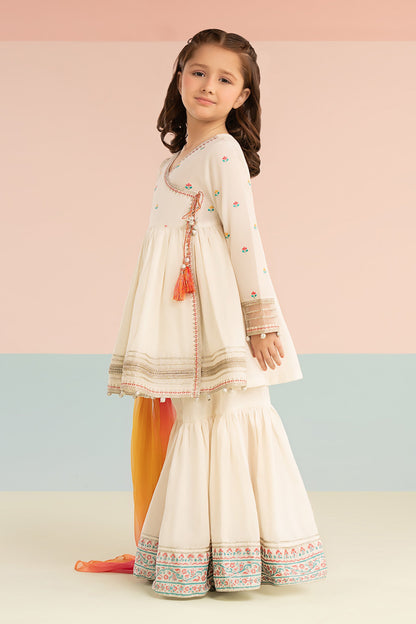 3 Piece Embroidered Lawn Suit - Kids Clothing - available at Maria Faisal in UK and USA.