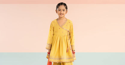 3 Piece Embroidered Lawn Suit - Kids Clothing - available at Maria Faisal in UK and USA.