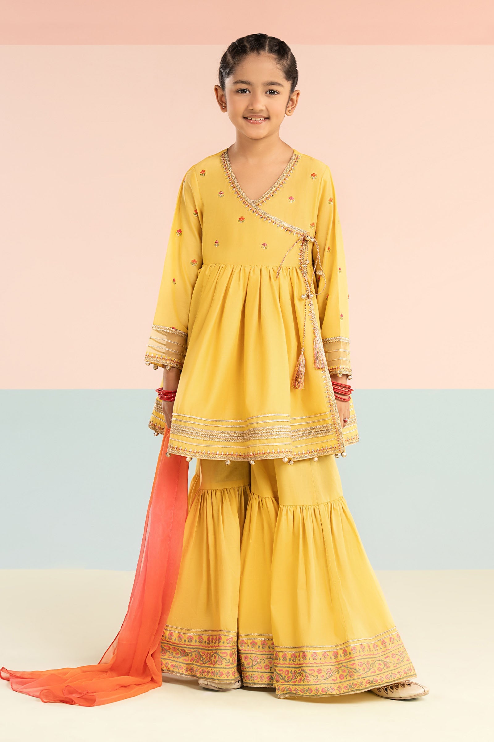 3 Piece Embroidered Lawn Suit - Kids Clothing - available at Maria Faisal in UK and USA.