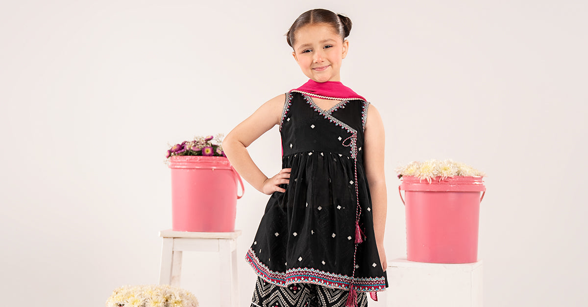 3 Piece Embroidered Lawn Suit - by Maria Faisal - Registered Vendor of : Maria B Kids - 100% Original Designer Dress