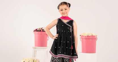 3 Piece Embroidered Lawn Suit - by Maria Faisal - Registered Vendor of : Maria B Kids - 100% Original Designer Dress