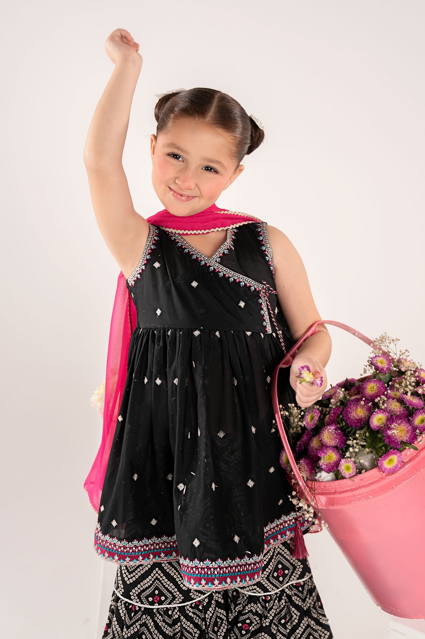 3 Piece Embroidered Lawn Suit - by Maria Faisal - Registered Vendor of : Maria B Kids - 100% Original Designer Dress