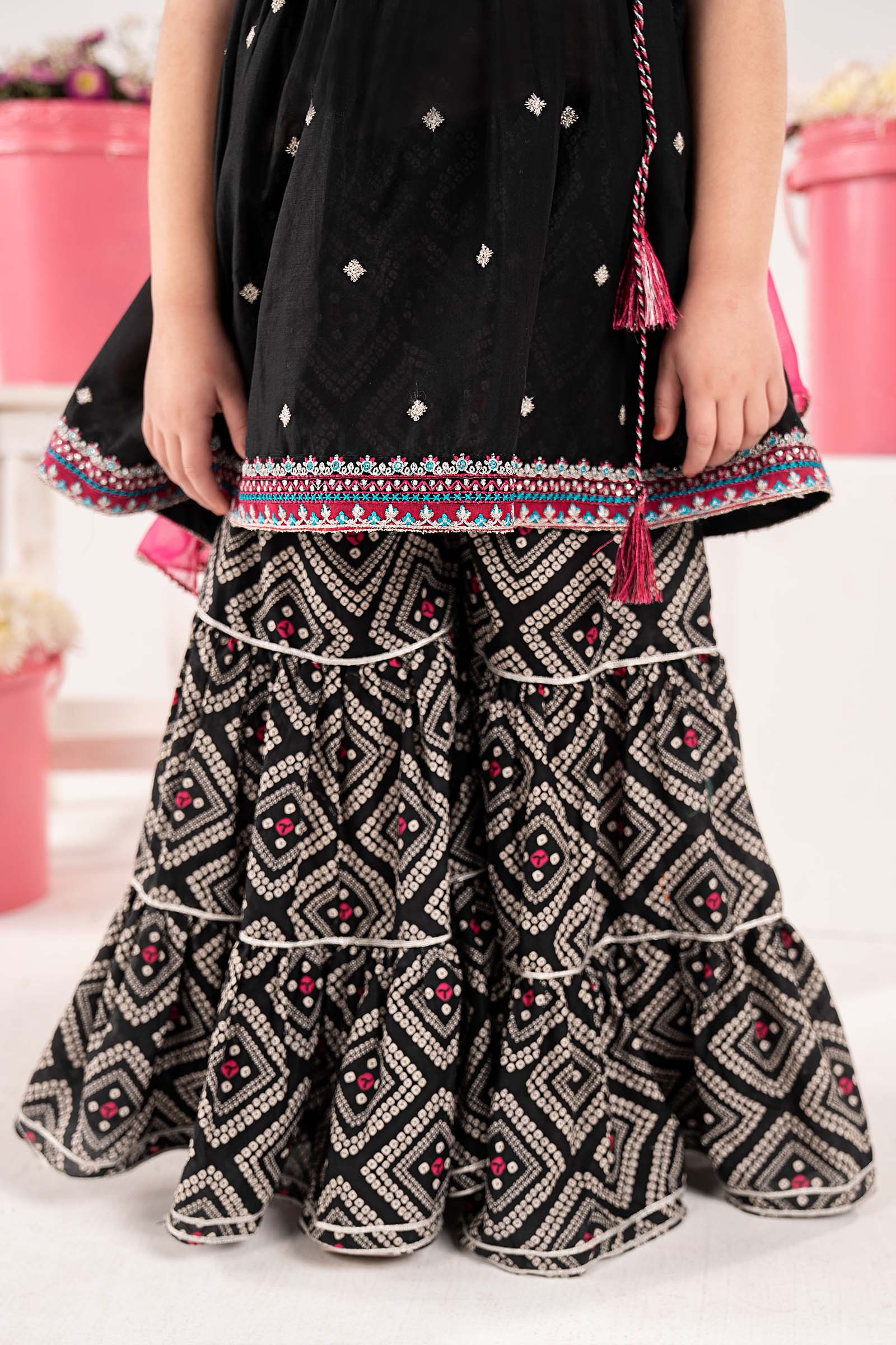 3 Piece Embroidered Lawn Suit - by Maria Faisal - Registered Vendor of : Maria B Kids - 100% Original Designer Dress