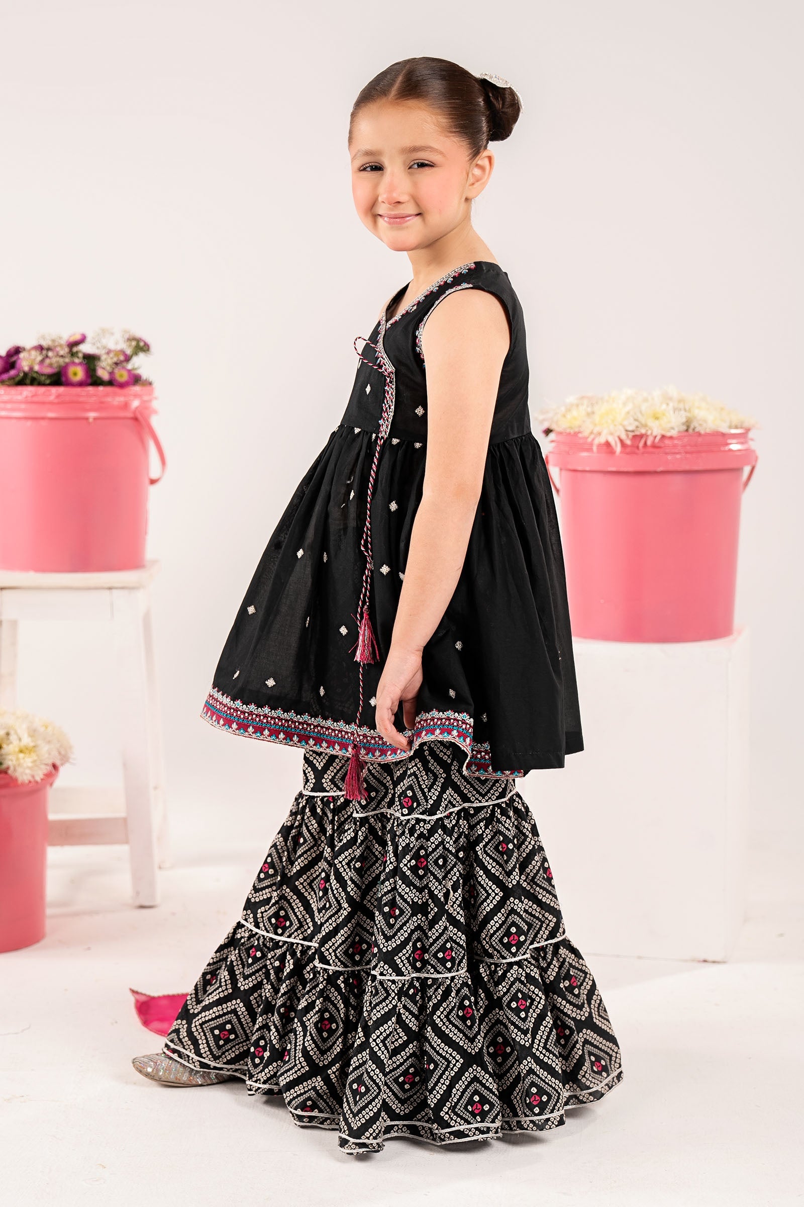3 Piece Embroidered Lawn Suit - by Maria Faisal - Registered Vendor of : Maria B Kids - 100% Original Designer Dress