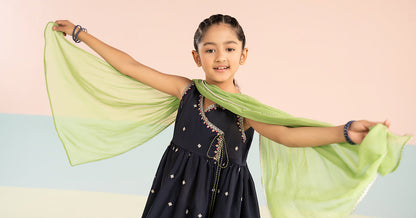 3 Piece Embroidered Lawn Suit - by Maria Faisal - Registered Vendor of : Maria B Kids - 100% Original Designer Dress